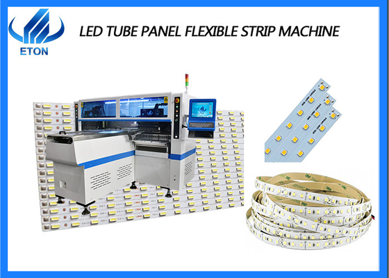 Machine flexible d'endroit de sélection de SMT de lumière de bande de panneau de tube de 68 têtes LED Mounter LED