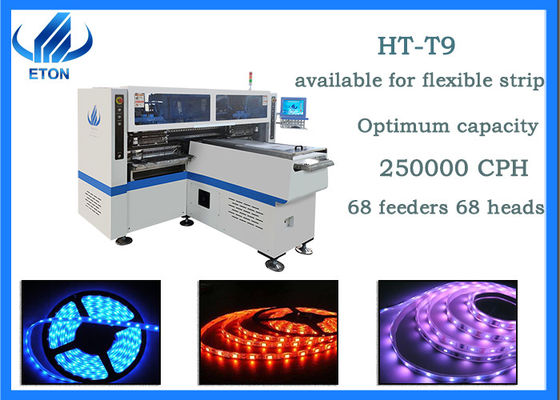 les appareils photo numériques 250000CPH de la carte PCB 5 de la longueur 250mm*any ont mené la machine flexible de support de SMT de bande