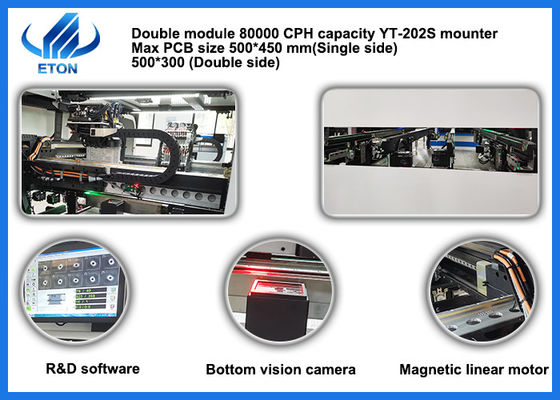 Machine de transfert 98000CPH d'ampoule de la haute précision LED pour 0201 composants