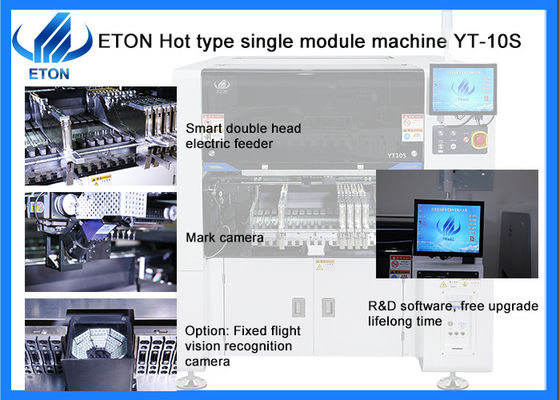 La machine intelligente SMT d'Assemblée de carte PCB de 45000 capacités LED sélectionnent placent la machine avec 10 têtes