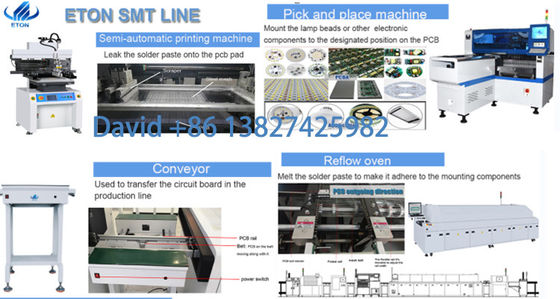 E8S-1200 LED pick and place machine 45000CPH système double double module 4 caméras