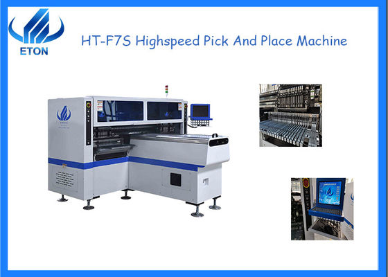 Machine de montage SMT HT-F7S 68 Station d'alimentation 34 Buseaux pour PCB d'épaisseur de 0,5 à 5 mm