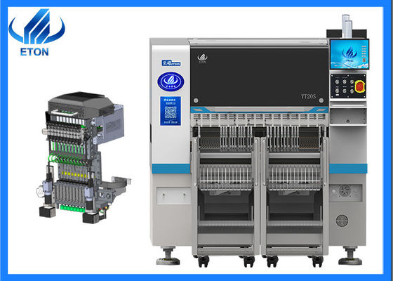OEM ODM SMT 20 pièces Machine de placement de têtes avec taux de placement 98000CPH Poids total 2380kg