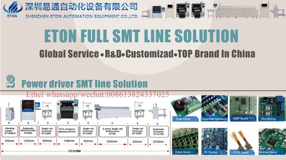 Imprimante automatique de pâte à souder ligne de production SMT ligne d'assemblage PCB pour l'éclairage LED