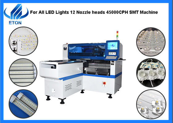 Ampoule LED de haute précision multifonctionnelle entièrement automatique faisant la Machine de sélection et de placement Mahine 45000CPH