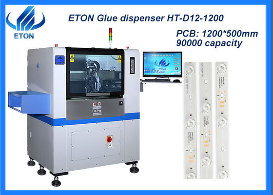 Machine de distribution de colle de positionnement CCD pour l'application de colle de PCB de précision Taille maximale 1200 * 500 mm