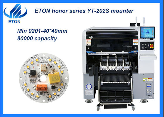 Tête de support de double bras de précision ultra haute de machine d'endroit de sélection de SMT de 0201 composants double