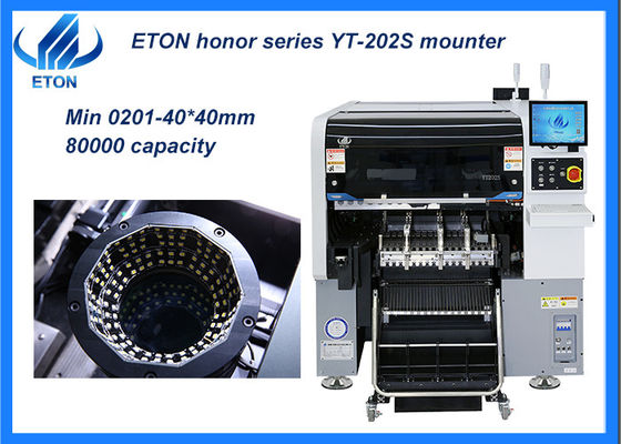 Tête de support de double bras de précision ultra haute de machine d'endroit de sélection de SMT de 0201 composants double