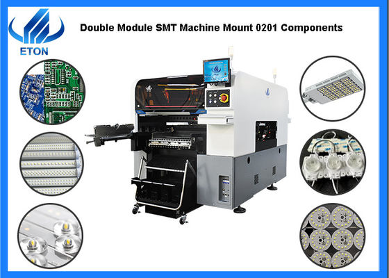 Tête de support de double bras de précision ultra haute de machine d'endroit de sélection de SMT de 0201 composants double