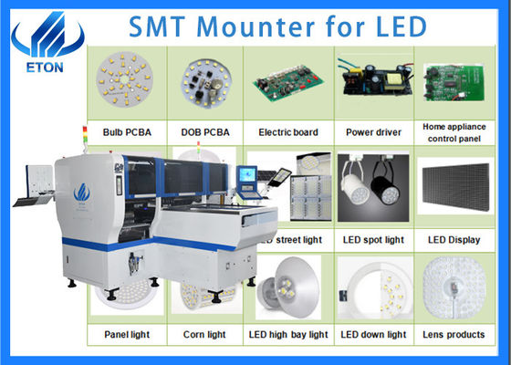 HT-E8D-1200 SMT Monteur 90000 CPH DOB Machine de fabrication d'ampoules Pour 0402