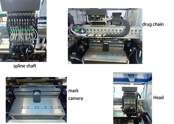 Lumières de bande flexibles à quatre modules de la machine 6KW d'endroit de sélection de SMT de double bras faisant la machine